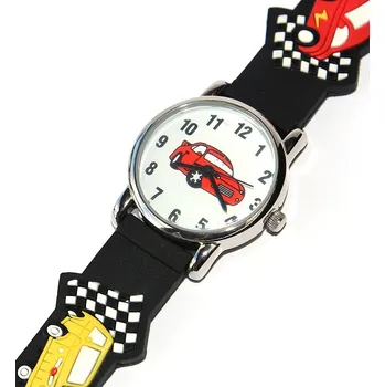 Hodinky Chlapecké, dětské hodinky Fashion Jewerly - Auto Exclusive, Červený Blesk, Rychlá jízda, Love to drive 3021