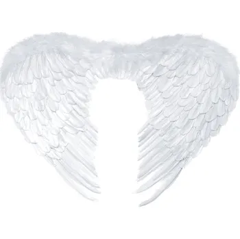 Partydeco Andělská křídla bílá XL 76 x 55 cm