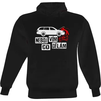 Pánská mikina Pánská mikina s kapucí s potiskem Automechanik, neboj vím co dělám II pánské