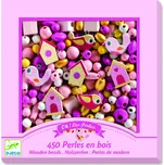 Djeco Dřevěné korálky 450 ks