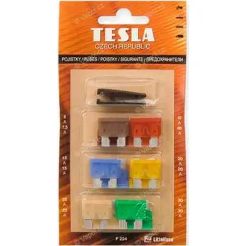 Autopojistky Pojistky nožové, ploché, sada 5 - 30 A