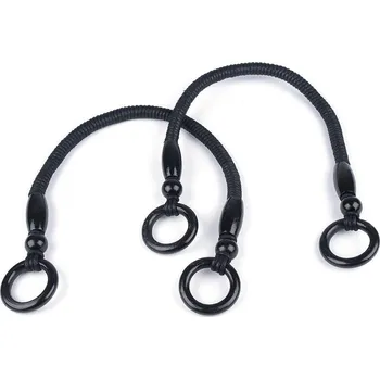 Ucha na tašky s kroužky délka 50-55 cm, barva 2 černá