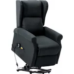 Vidaxl Dekorhome Masážní zvedací křeslo tmavě šedé