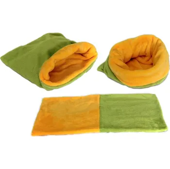 Pelíšek pro psa Marysa pelíšek 3v1 pro štěňátka/koťátka, zelený/žlutý