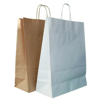 Shaker Papírová taška bílá, kroucené ucho, 220x110x295 mm