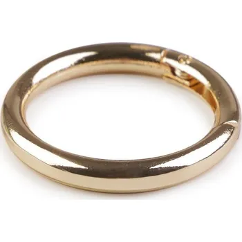 Galanterie Karabina kulatá na kabelky / kroužek na klíče Ø34 mm, barva 3 zlatá