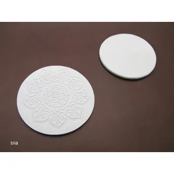 Podtácek Kožený podtácek ORNAMENT Barva (typ) kůže: Bílá