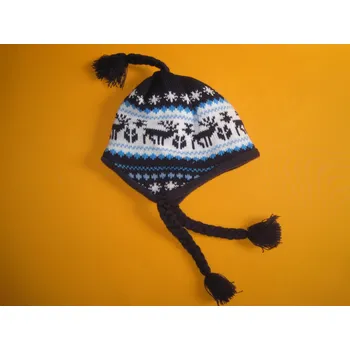 Čepice Miklov, ČR Zimní čepice copánky Barva: Modrá, Velikost: 57-60