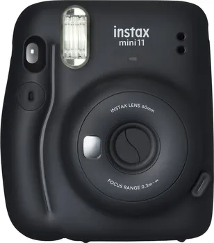 Analogový fotoaparát Fujifilm Instax Mini 11 šedý + pouzdro a 2x fotopapír 