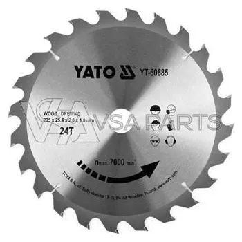 Pilový kotouč YATO Kotouč na dřevo, 235 x 25,4 mm, 24z, pro YT-82153