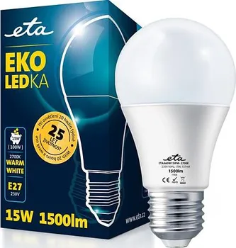 Žárovka ETA EKO LED klasik 15W E27 2700K