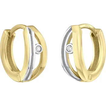 Náušnice Zlaté náušnice kruhy ROXANE