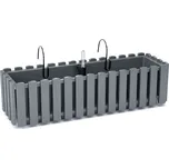 PROSPERPLAST Truhlík s kov. držákem BOARDEE FENCYCASE W šedý kámen 58cm