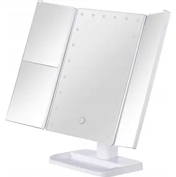 Verk Kosmetické zrcátko 22 LED 350 x 285 mm bílé Kosmetické zrcátko Verk Kosmetické zrcátko 22 LED 350 x 285 mm bílé