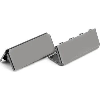 Kovová koncovka na plochou šňůru šíře 25 mm, barva 2 nikl černý