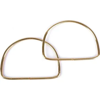 Kovová ucha na tašky 10,5x13 cm, barva 2 (10,5x14 cm) růžové zlato