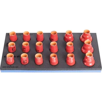 Skříňka na nářadí Sada izolovaných nástrčných hlavic 1/2" (8-32) UNIOR – 18 dílů