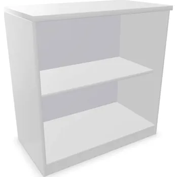 Policová skříň Kancelářská skříň - regál, v x š x h: 825 x 800 x 445 mm, barva světle šedá