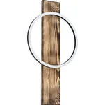 Eglo 99353 BOYAL - Designové nástěnné LED svítidlo, 1x 12W, 3000K, tmavé dřevo (Nástěnné LED svítidlo s prvkem dřeva bez kabelu a vypínače)