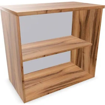 Policová skříň Kancelářská skříň - regál, nástavec, v x š x h: 740 x 800 x 445 mm, barva ořech