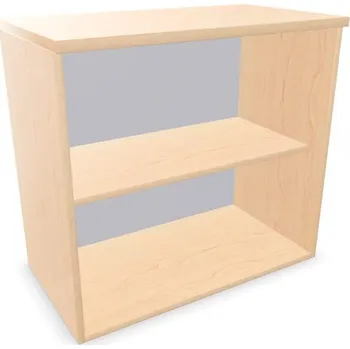 Policová skříň Kancelářská skříň - regál, nástavec, v x š x h: 740 x 800 x 445 mm, barva javor