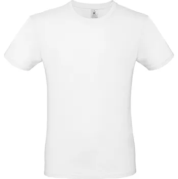 Pánské tričko B&C Collection Pánské tričko B&C Bílá 4XL