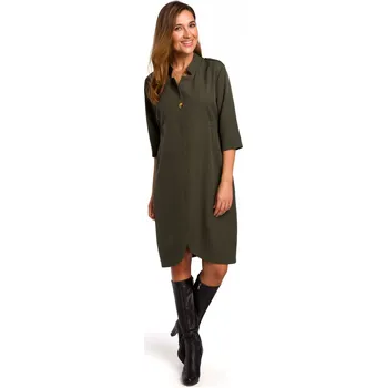Dámské šaty Stylove Košilové šaty šaty Style S189 khaki EU velikost: XXL