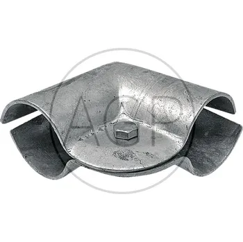 Stájová úhlová dvojdílná spona o průměru 34 mm s 1 šroubem