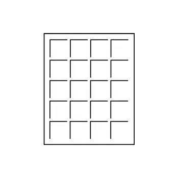 Mincovní plato S-formát 20 polí/41 mm