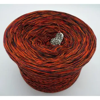 Příze Oranžovošedý melír 4n-2660m (Lady Dee's Barcelona)