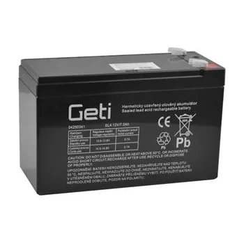 Autobaterie Baterie olověná 12V 7.0Ah Geti (konektor 6,35 mm)