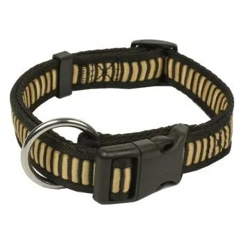 Obojek pro psa BafPet Obojek popruh ŽEBŘÍK béžový 40-66 cm/25 mm