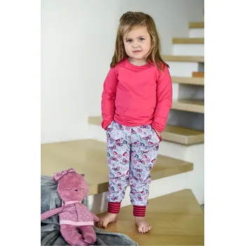 růžové domácí tepláčky s motýlky