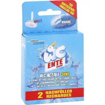 WC čistič WC Ente nádhradní náplň do WC bloku 3v1 Mořská svěžest 2x40 g