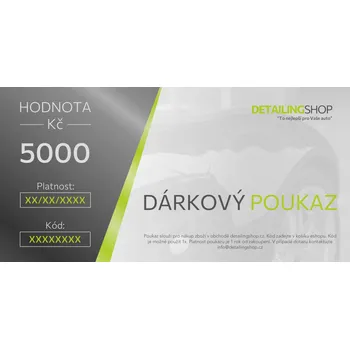 DS Dárkový poukaz v hodnotě 5000,- Kč