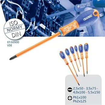 Sada nářadí Tona Expert E160910 6dílná sada izolovaných šroubováků plochý/Ph