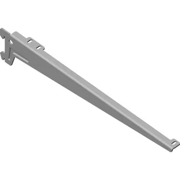 Dílenský regál Walteco Stranový nosník 380mm, stříbrný, 1 pár