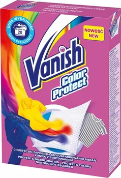 Odstraňovač skvrn Vanish Color Protect ubrousky proti obarvení prádla 10 ks