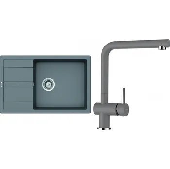 Granitový dřez Set Schock S19-3 (dřez Manhattan D-100LS Croma + baterie Epos Croma)