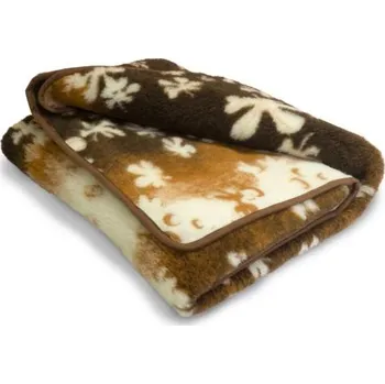 deka Deka z ovčí vlny merino květnatá 200x220