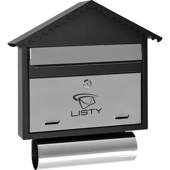 Poštovní schránka PROPER Schránka poštovní nerez/černá LUX10