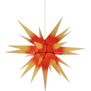 Vánoce Ochranovská hvězda i7 - Ø cca 70 cm, červená se žlutými hroty