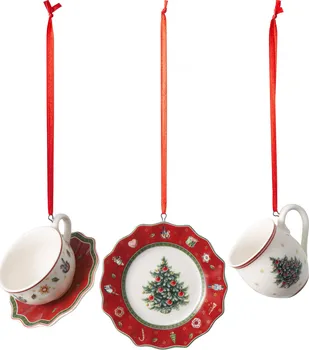 Vánoční ozdoba Villeroy & Boch Toy's Delight Decoration snídaňový servis 3 ks