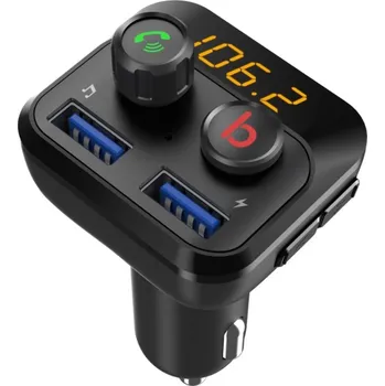 Příslušenství pro autorádio Bluetooth/MP3/FM modulátor bezdrátový s USB/SD portem do CL s Bass Booster, dálkovým ovladačem