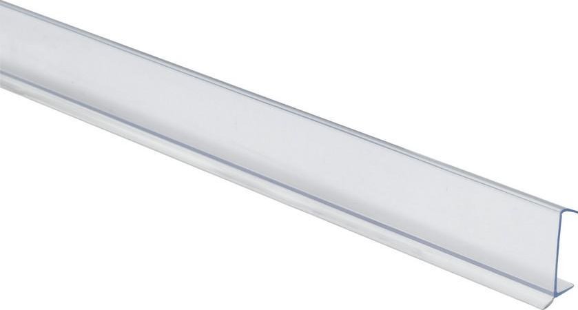 Walteco Těsnící soklová lišta 2000mm, 16-19mm, plast, transparentní