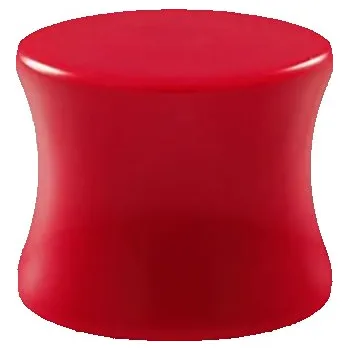 Piercing Šperky4U Akrylátový plug do ucha červený - PL01095-04R