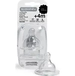 Suavinex Širokohrdlá silikonová savička na kaši UNI/L 2 ks