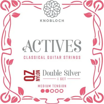 Příslušenství pro strunný nástroj Knobloch ACTIVES QZ NYLON 300ADQ (300KAQ) - Nylonové struny na kytaru - sada