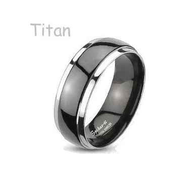 Prsten Steel Edge Titanový snubní prsten Spikes 3034 Velikost: 49