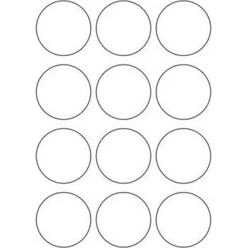 Speciální papír Etikety PRINT kruh průměr 60 mm bílé (100xA4)
